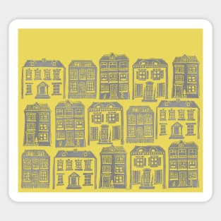 Home Sweet Home – Yellow and Grey Sticker